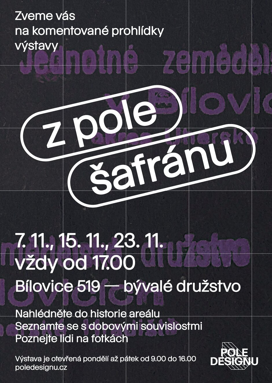 Komentované prohlídky výstavy Z pole šafránu