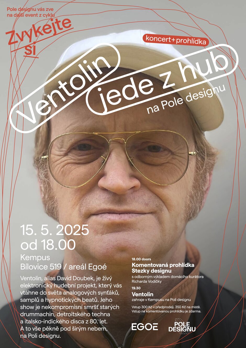 Ventolin a prohlídka stezky na Poli designu